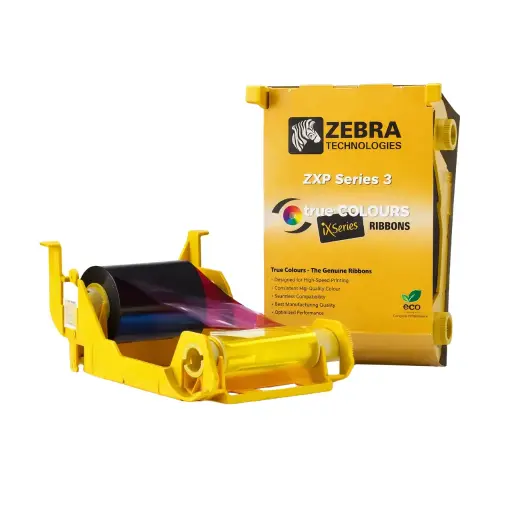 [800033-840] Cinta de impresión de color, Zebra, ZXP3, Color-YMCKO, 200 imágenes.